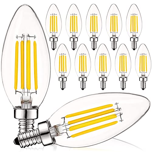 Vintage Candelabra LED Bulb 60W Equivalent (12 Count)