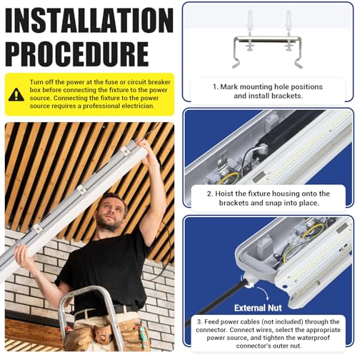 4FT LED Vapor Tight Light 60W