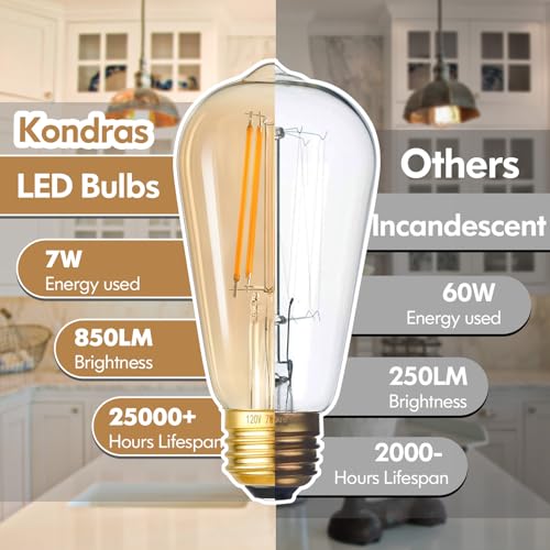 7W Dimmable LED Light Bulbs (6 Count)