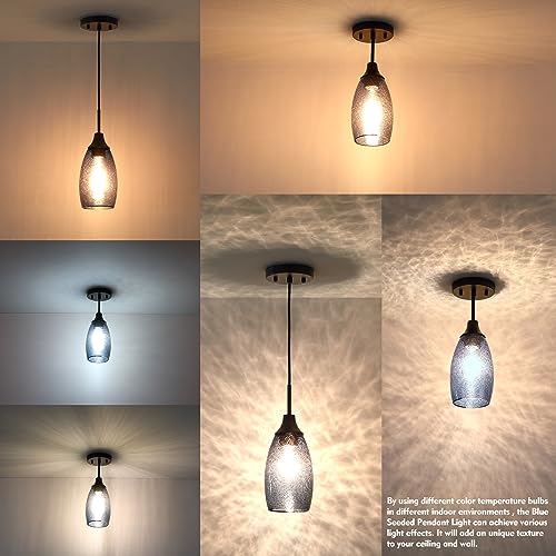 Mini Glass Pendant Light 3 (3 Count)