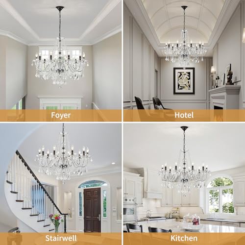 Large Crystal Chandelier