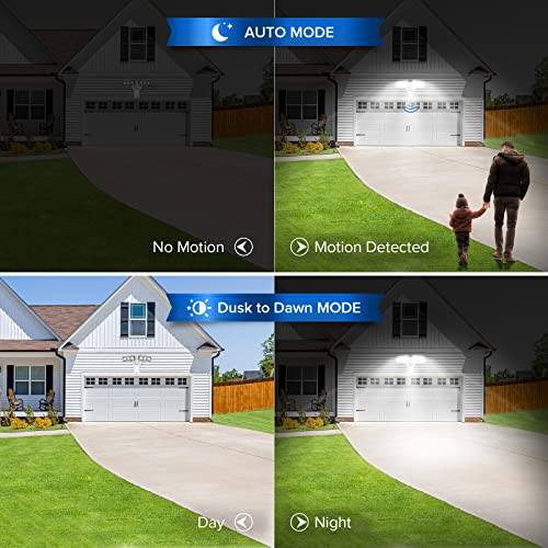 38W 5000LM Motion Sensor Outdoor Lights