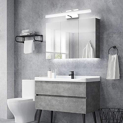24 inch Modern LED Vanity Lights Adjustable Bathroom Vanity Light Fixtures Chrome Bathroom Light Fixture Over Mirror 5500K
