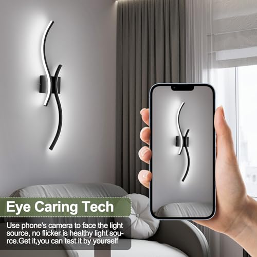 Modern LED Wall Sconce Set of Two