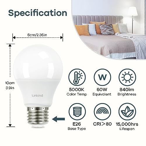 A19 LED Light Bulbs (6 Count)