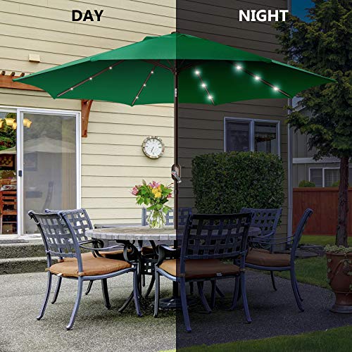 Patio Umbrella with Solar Lights