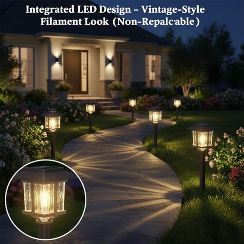 Solar Outdoor Lights Waterproof 6 Pack (6 Count)