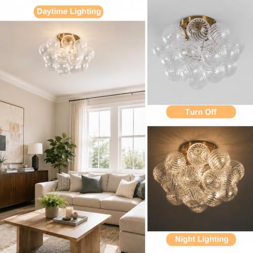 Mid Century Modern Flush Mount Ceiling Light