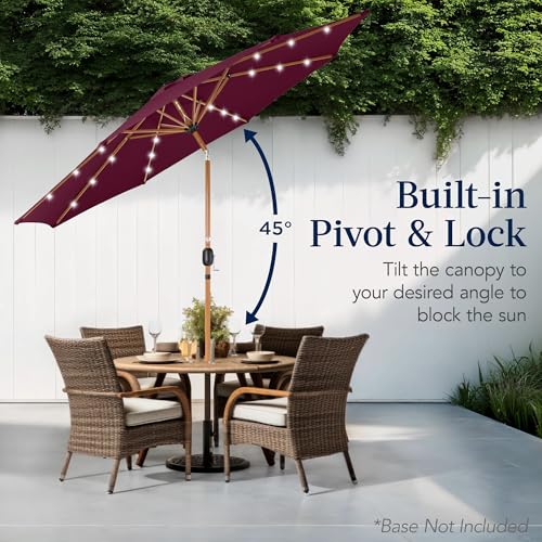 10ft Solar Market Patio Umbrella w