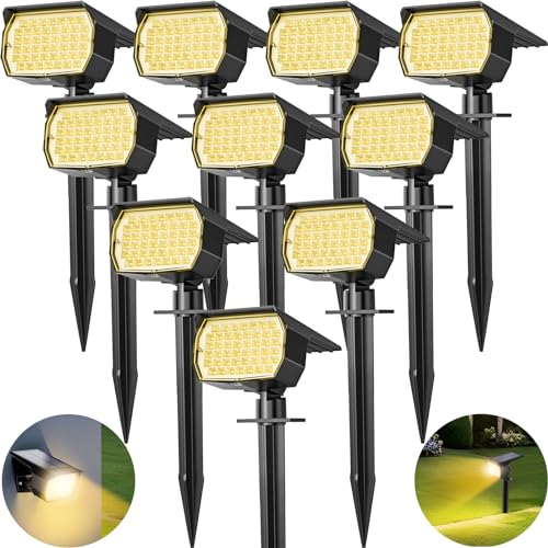 Solar Spot Lights Outdoor 10 Pack (10 Count)