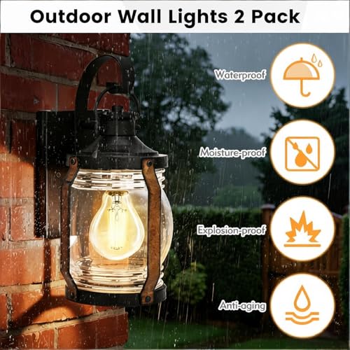 Outdoor Wall Lantern Lights (2 Count)