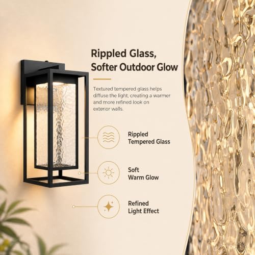 17.7 Inch Dusk to Dawn Outdoor Wall Light