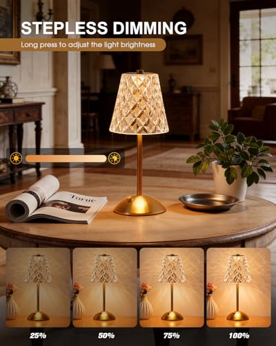 4 Pack Rechargeable Cordless Table Lamp (4 Count)