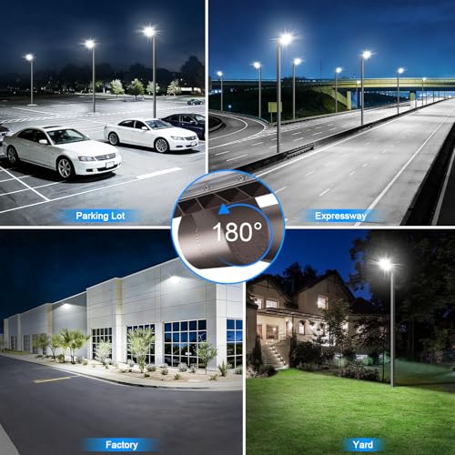480W LED Parking Lot Light Dusk to Dawn Photocell 5000K 2Pack (2 Count)