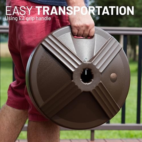 Durable Fillable Umbrella Base Designed to be Used with a Patio Table 3.5 pounds