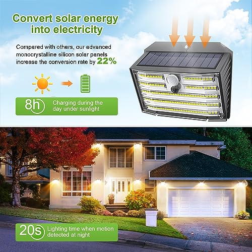 Solar Lights Outdoor [𝟔 𝐏𝐚𝐜𝐤 (6 Count)