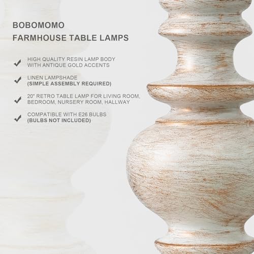 20" Retro Table Lamps Set of 2 (2 Count)
