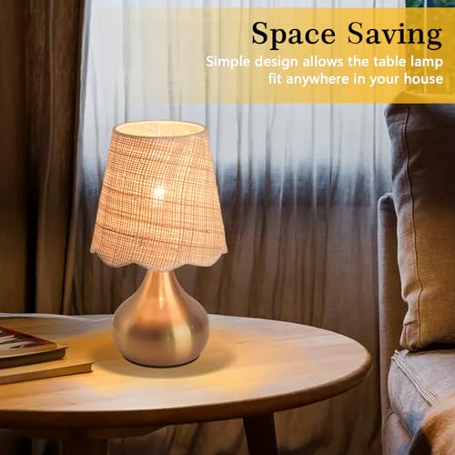 Gold Small Bedside Table Lamp Touche Control 3