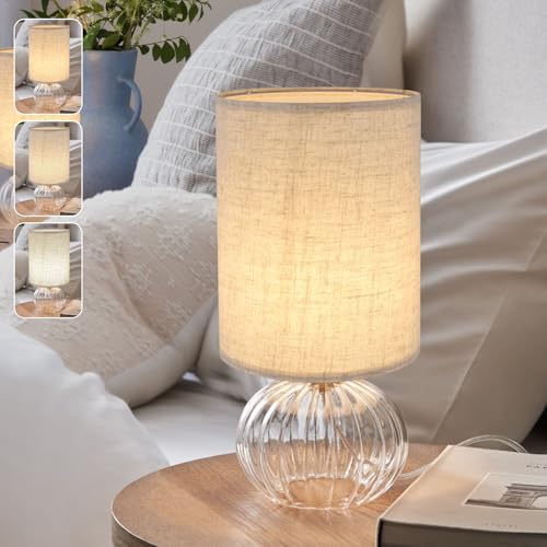 Beige Linen Tall Drum Lampshade