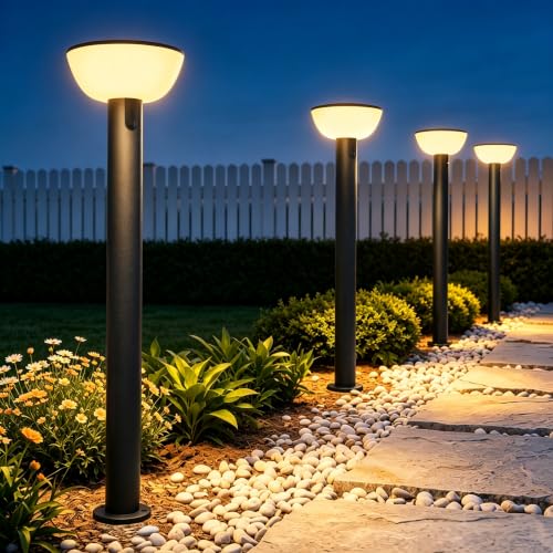 Solar Pathway Lights Outdoor with Motion Sensor (4 Count)