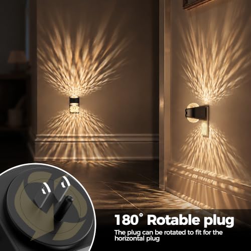 Motion Sensor Night Light Projector Dimmable Warm White Rotatable