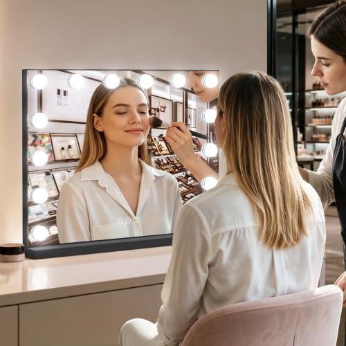 Vanity Mirror with Lights Lighted Makeup Mirror with Dimmable LED Bulbs