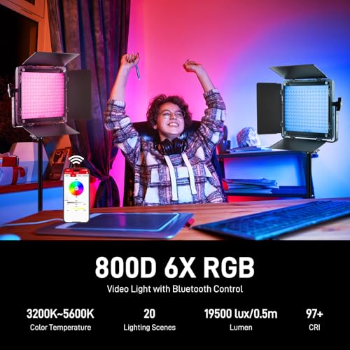 GVM RGB LED Video Light Kit