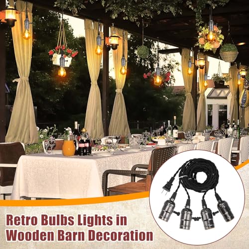 2 Pcs Pendant Light Sockets Cord Kit