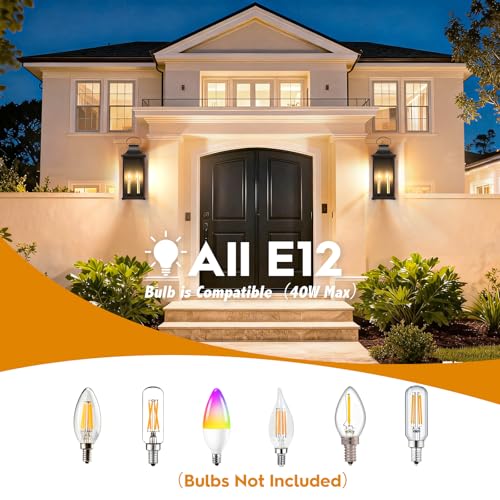 21" Large Outdoor Wall Lights (2 Count)