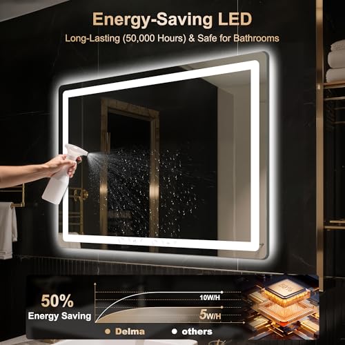 30x40 LED Bathroom Vanity Mirror with Lights