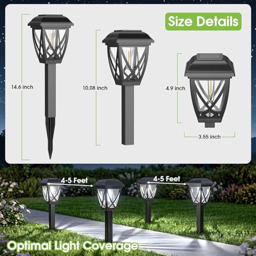 Solar Pathway Lights Outdoor 10 Pack (10 Count)