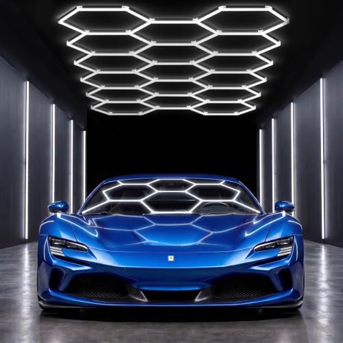Hexagon Garage Lights 17 Grids (17-Girds)