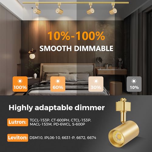 5 Color LED Track Lighting Heads H Type Track Light Heads Dimmable