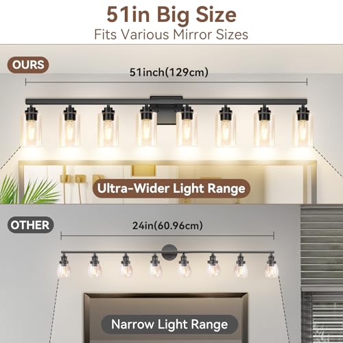 8 Light Bathroom Light Fixtures