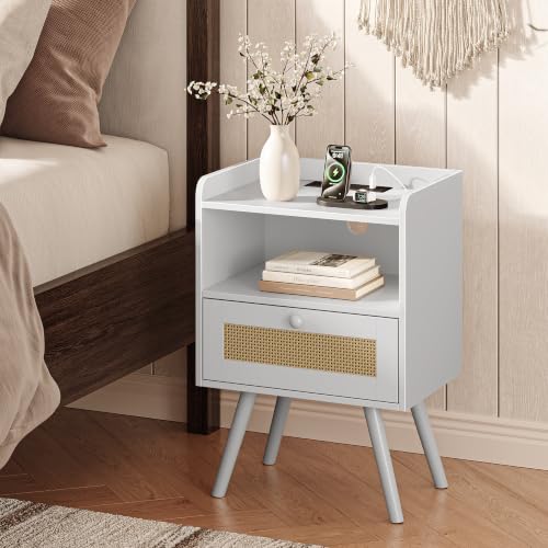 Nightstands with Charging Station (2 Count)