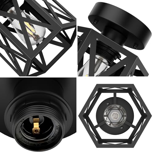 2 Pack Semi Flush Mount Ceiling Light for Hallway Light Fixture (2 Count)