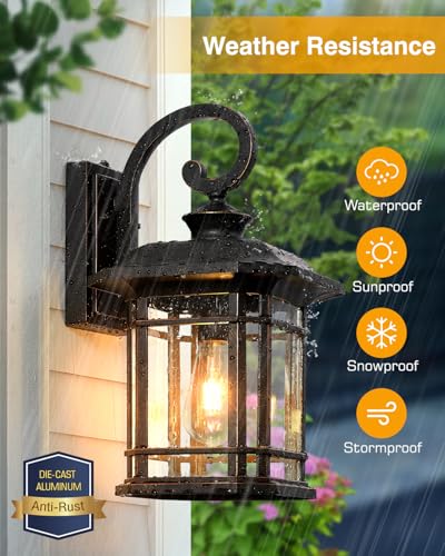 16.7" Large Bronze Porch Lights