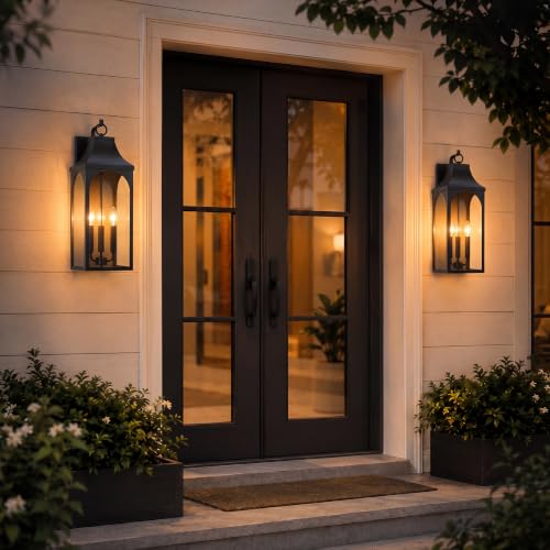 22.44 Inch Dusk to Dawn Outdoor Wall Light