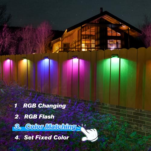 Solar Fence Lights 8 Pack (8 Count)