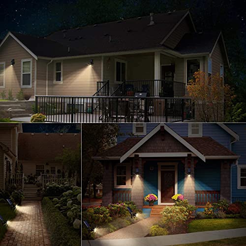 Solar Spot Lights Outdoor Adjustable Spotlights (4 Count)