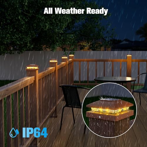 4x4 Solar Post Cap Lights (8 Count)