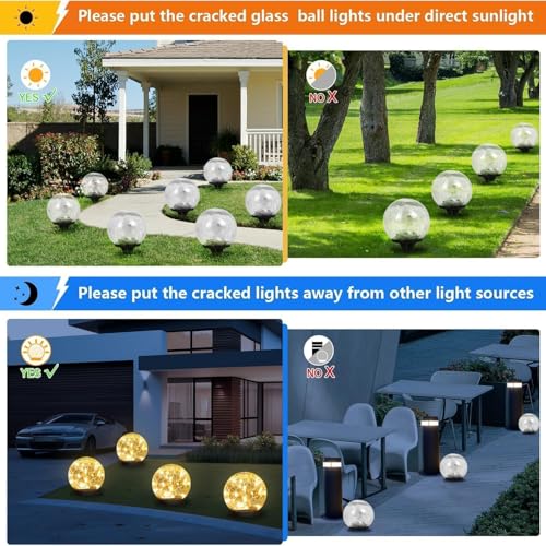 Solar Garden Lights Outdoor Waterproof (4 Count)
