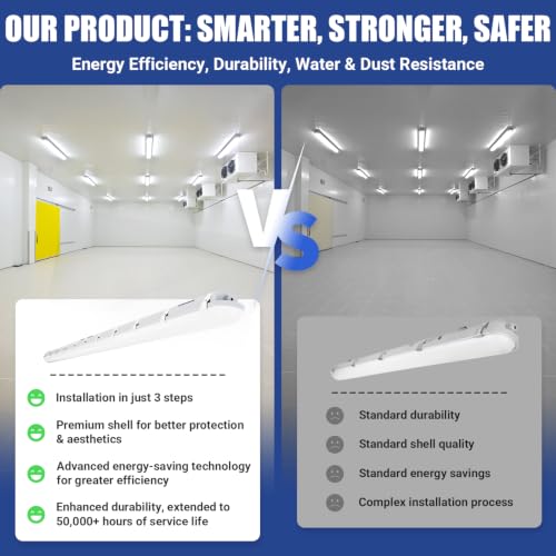 8FT LED Vapor Tight Light 120W