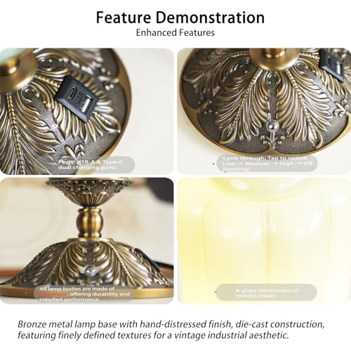 Vintage Touch Bedside Table Lamp