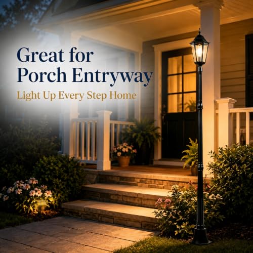 84" Outdoor Lamp Post Light