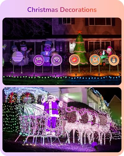 Halloween PAR38 LED Flood Purple&Orange Light Bulbs Dimmable 4Pack (4 Count)