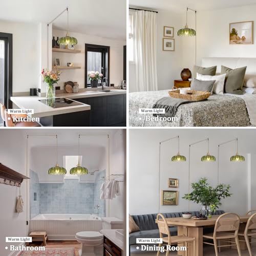 Plug in Pendant Light Hanging Light Fixtures with Plugin Cord On