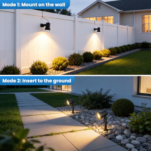 All-in-One Low Voltage Landscape Lighting Kit, Dusk to Dawn, 8-Pack