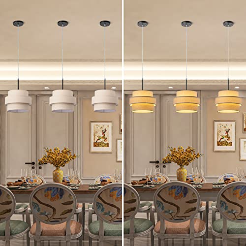 3 tier Drum Lamp Shade for Pendant Lighting Floor Lamps Replacement Shade
