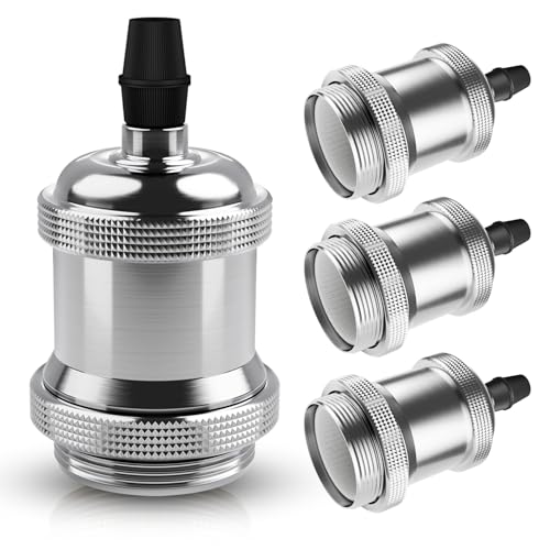 E26 Edison Vintage Lamp Socket for DIY Lighting (4 Count)